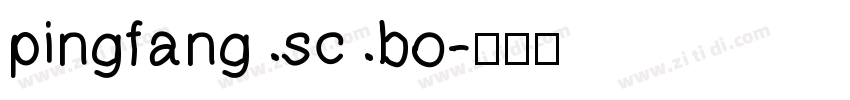 pingfang sc bo字体转换